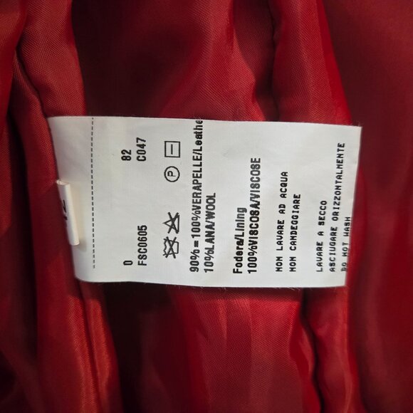 Flora Smith Leather Bomber Jacket Size 42 Excellent Condition - Picture 11 of 15